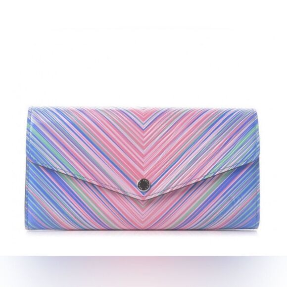 Louis Vuitton Epi Tropical Sarah Wallet Blue Rose NWOT - Picture 1 of 9
